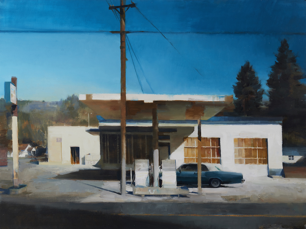 "Destination Unknown," 2019. oil on canvas, 36 x 48 inches.